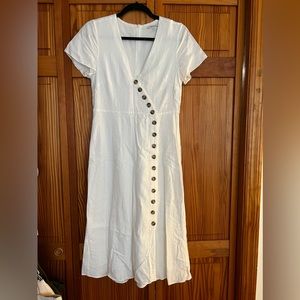 Beautiful linen Madewell midi dress!